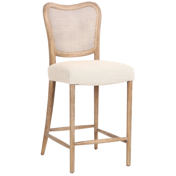 Chadlington Rattan & Natural Linen Counter Stool