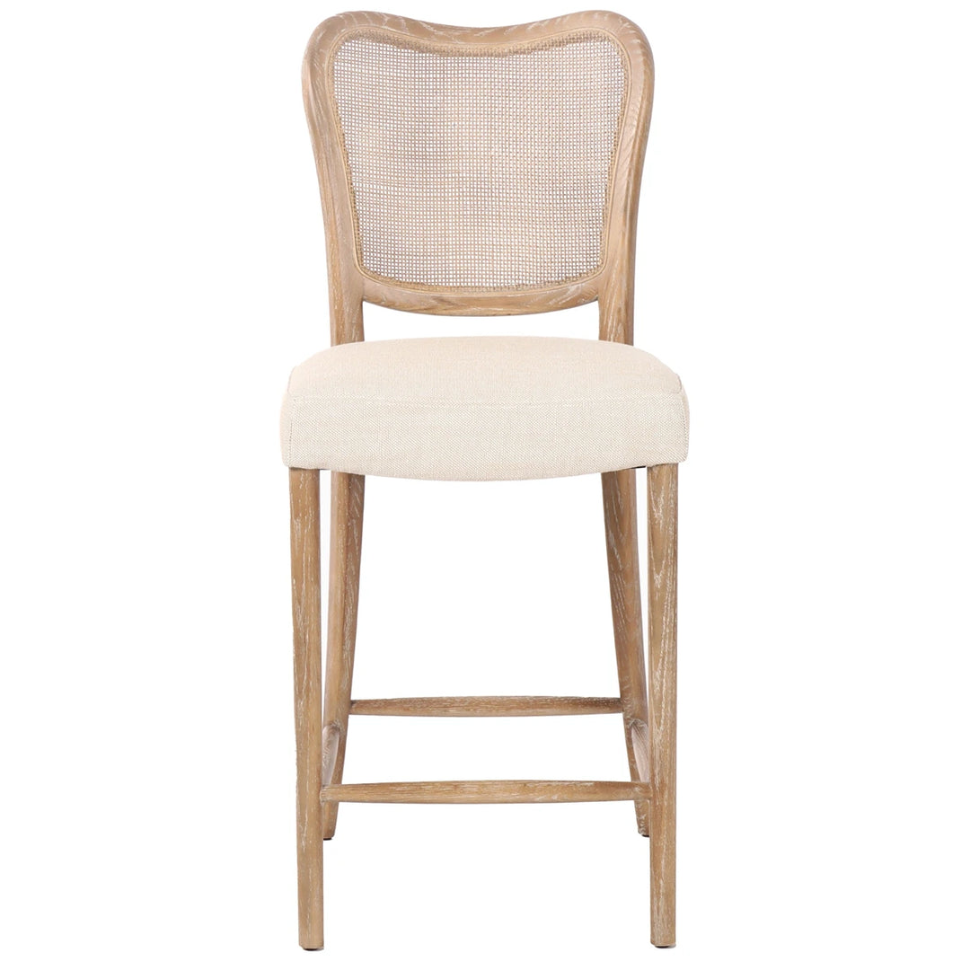 Chadlington Rattan & Natural Linen Counter Stool