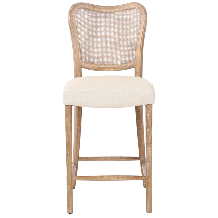 Chadlington Rattan & Natural Linen Counter Stool