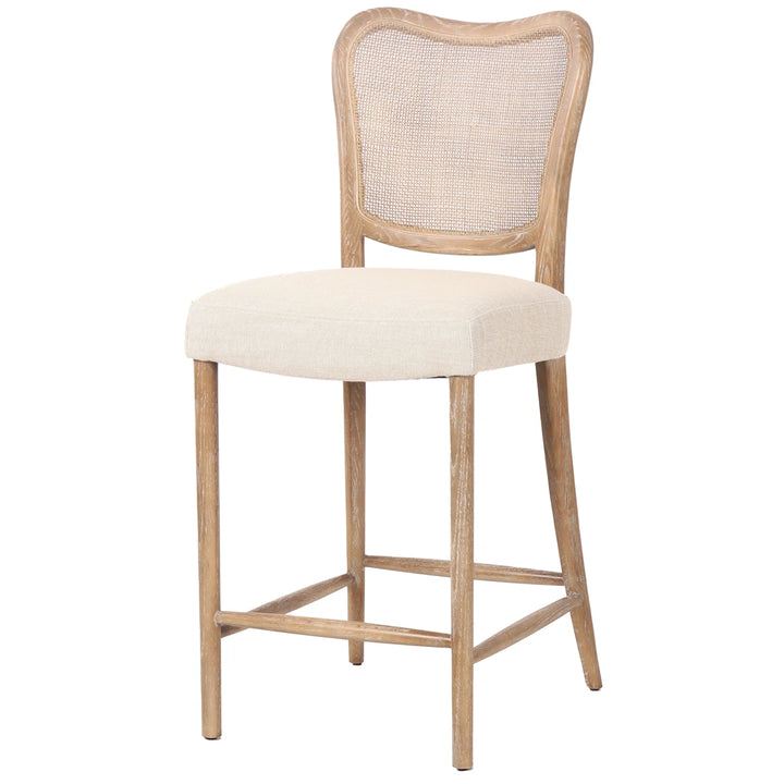 Chadlington Rattan & Natural Linen Counter Stool