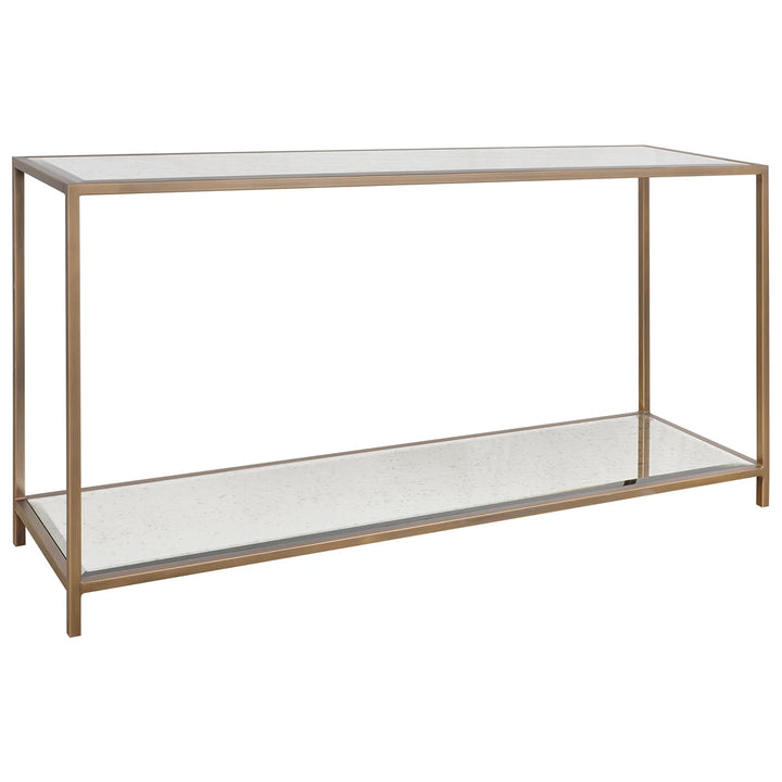 Upton Console Table - Antique Brass