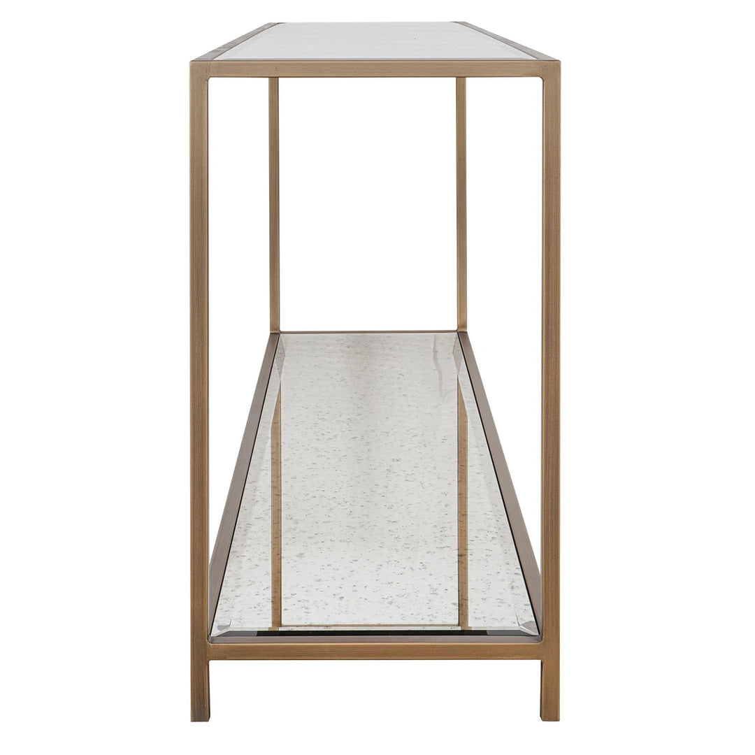 Upton Console Table - Antique Brass