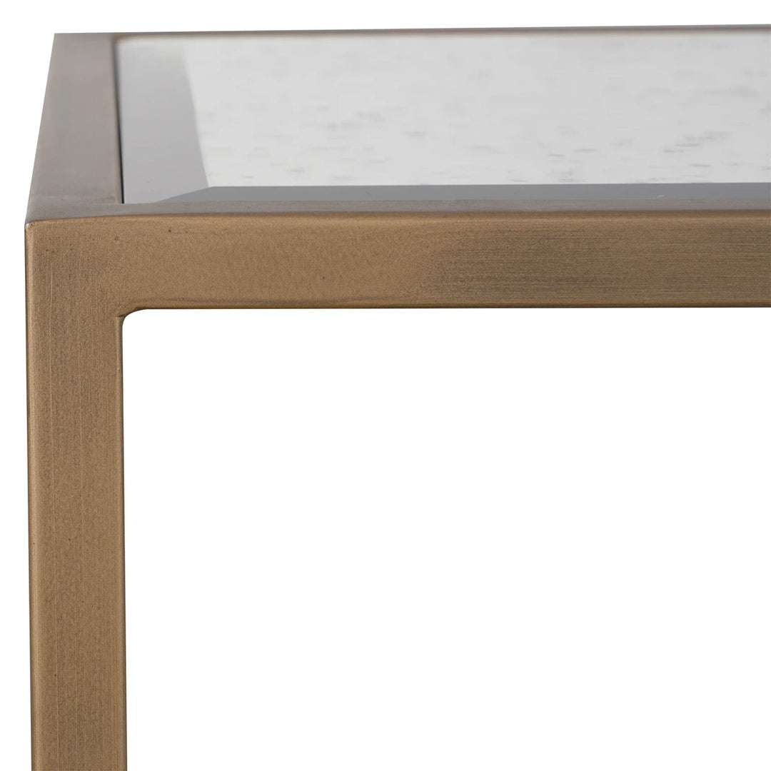 Upton Console Table - Antique Brass