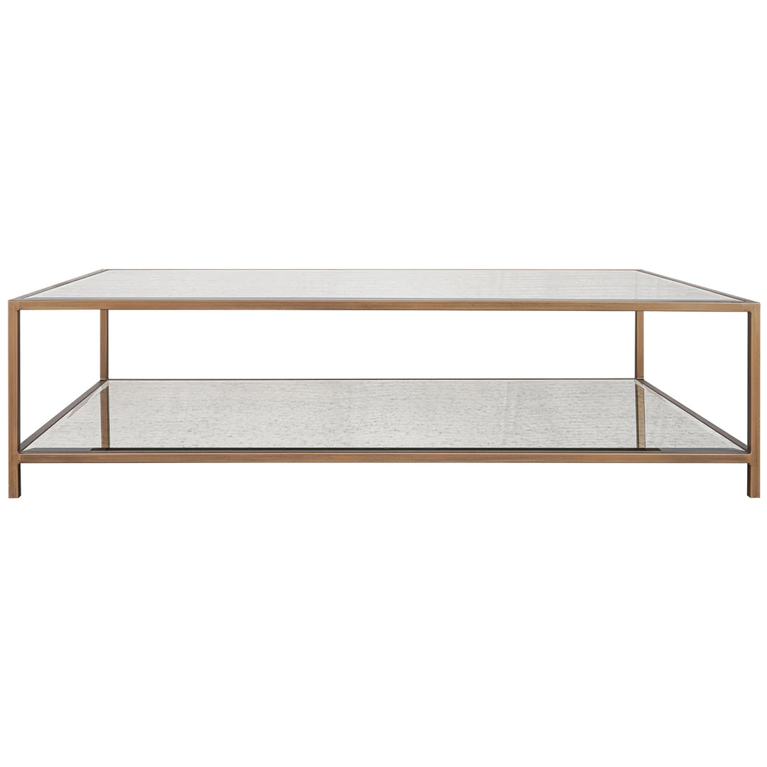 Upton Coffee Table - Antique Brass