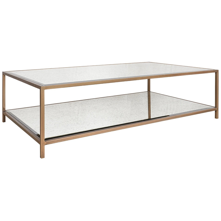 Upton Coffee Table - Antique Brass