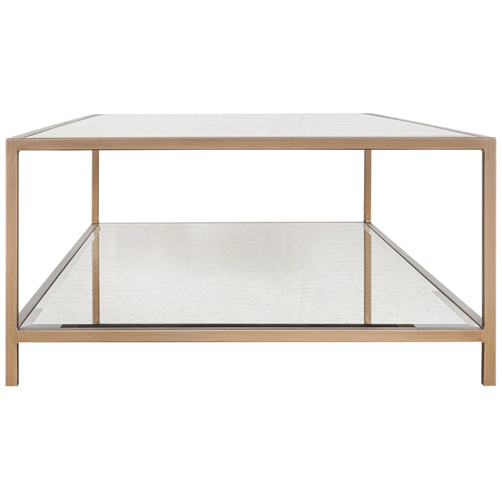 Upton Coffee Table - Antique Brass