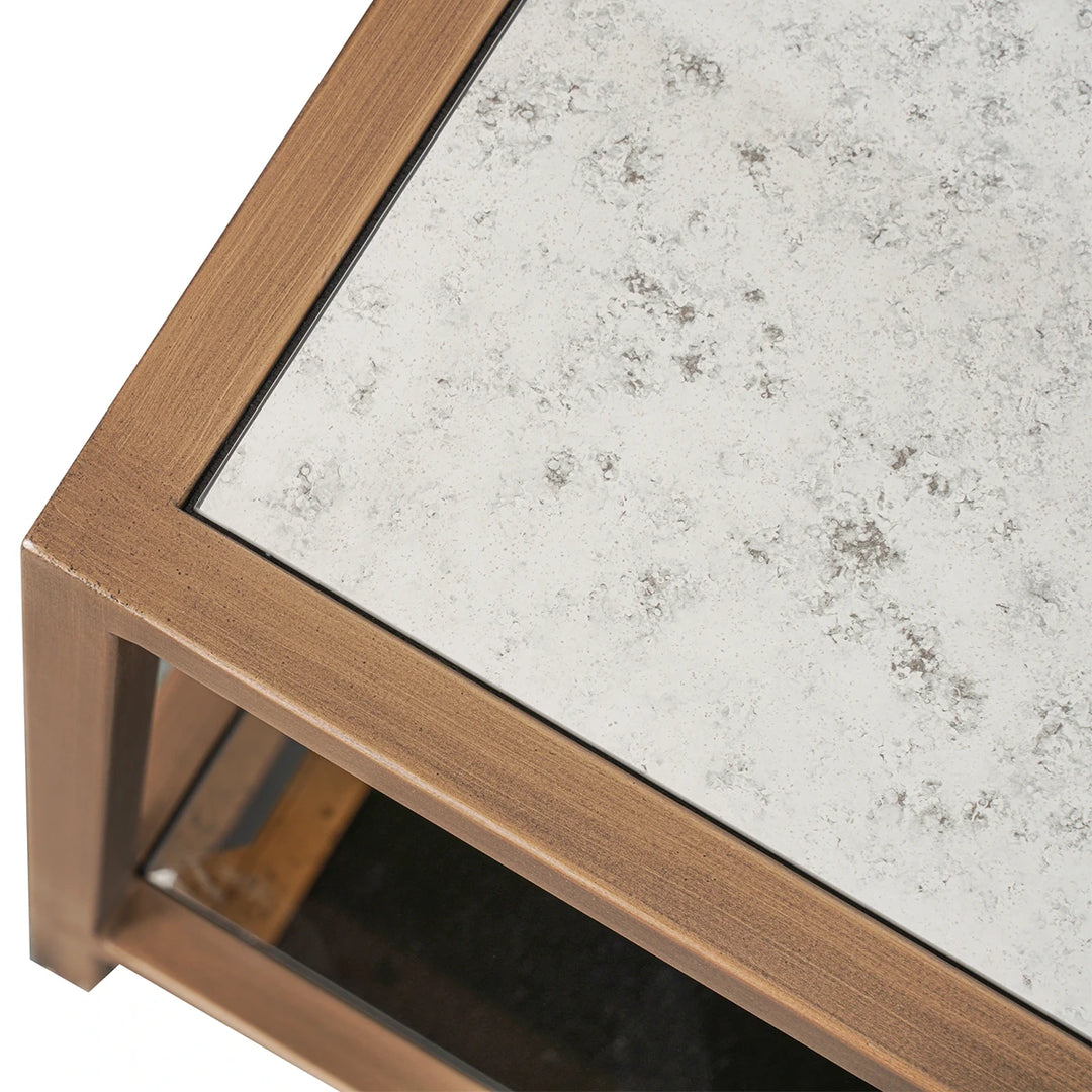 Upton Coffee Table - Antique Brass