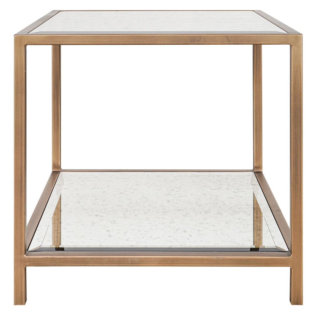 Upton Side Table - Antique Brass
