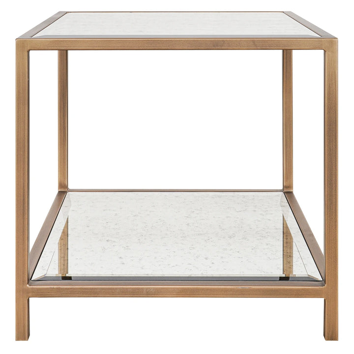 Upton Side Table - Antique Brass