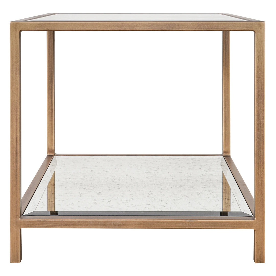 Upton Side Table - Antique Brass