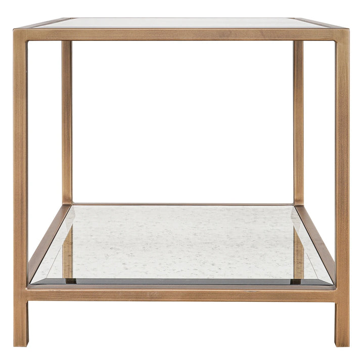 Upton Side Table - Antique Brass