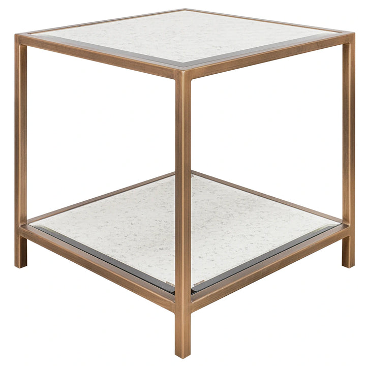 Upton Side Table - Antique Brass