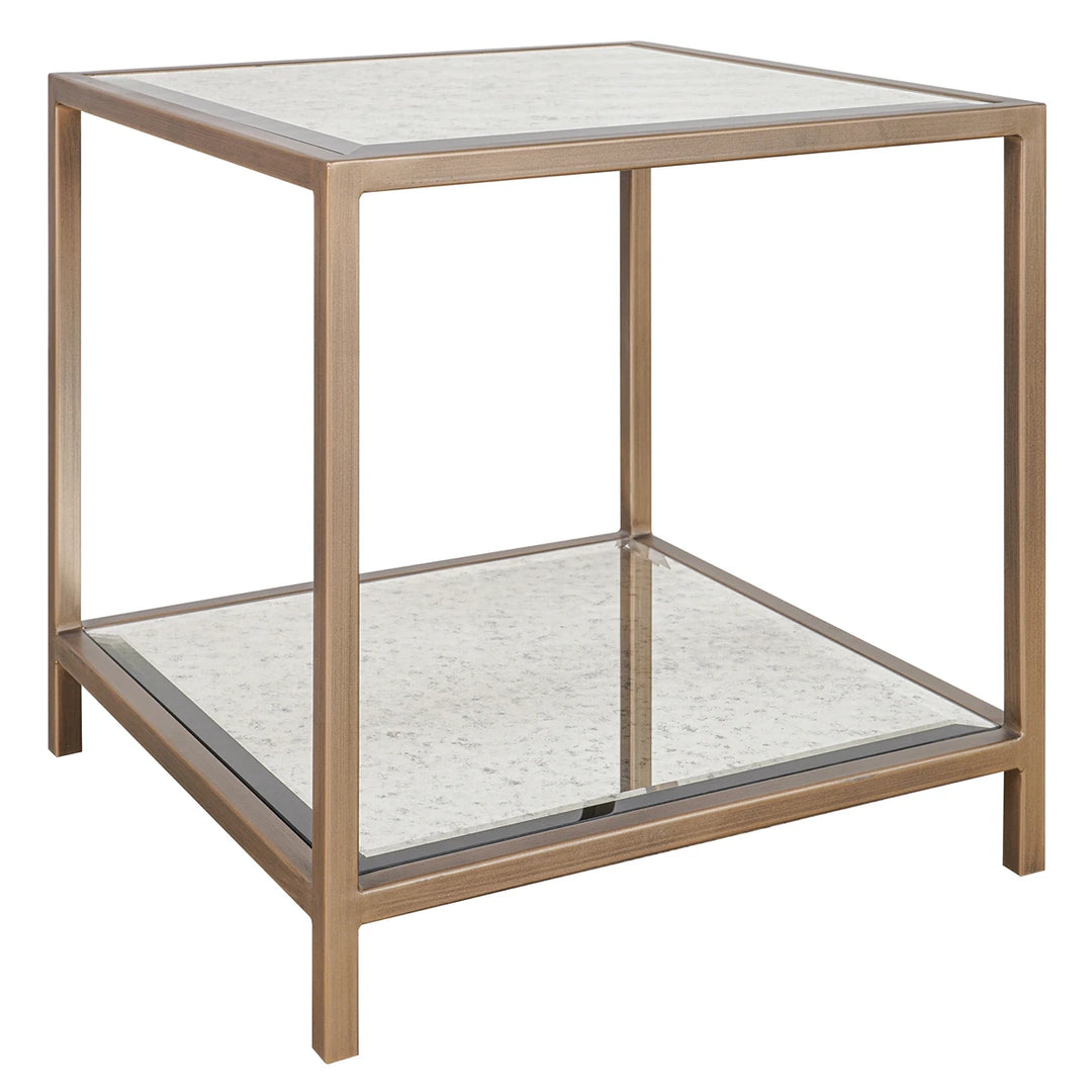 Upton Side Table - Antique Brass
