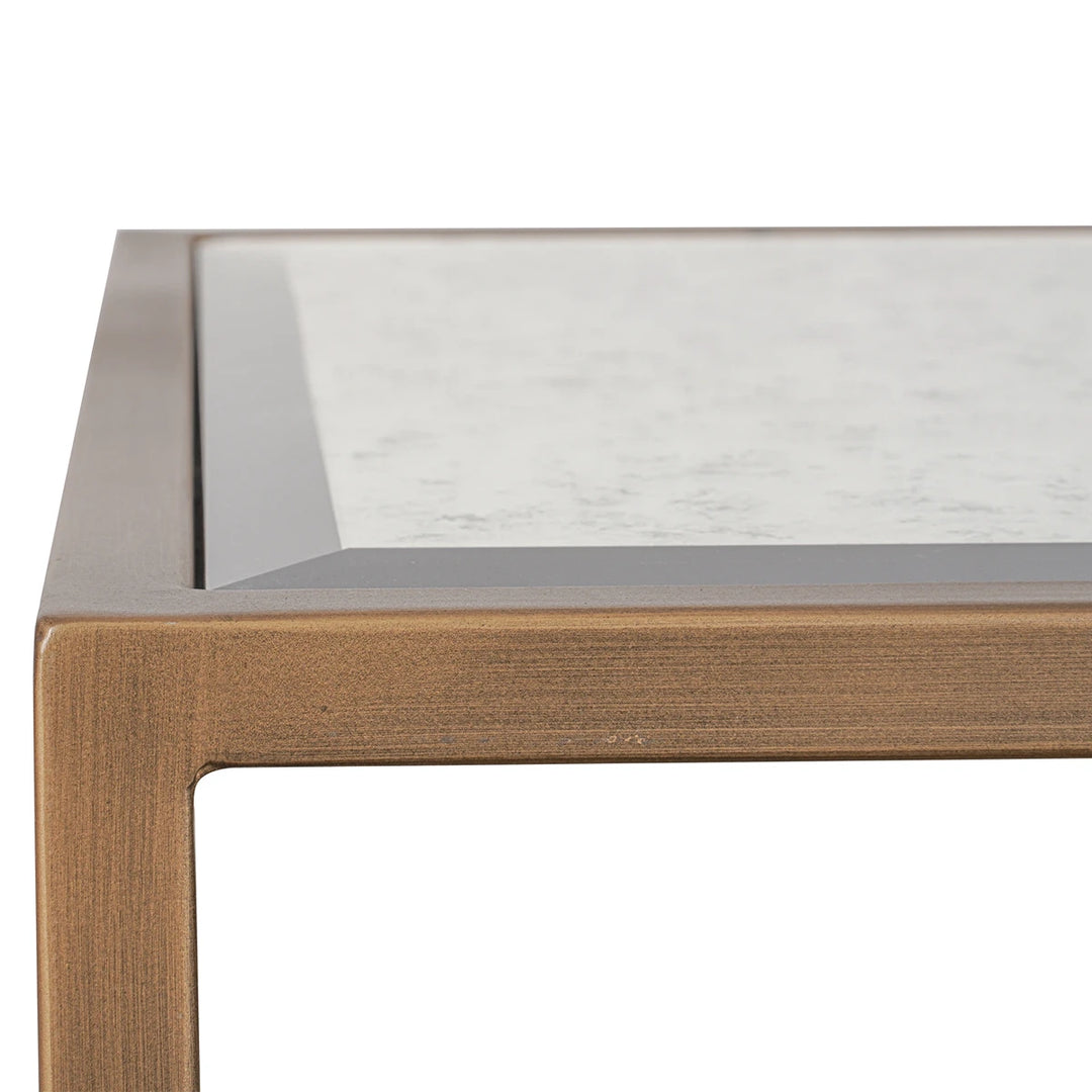 Upton Side Table - Antique Brass