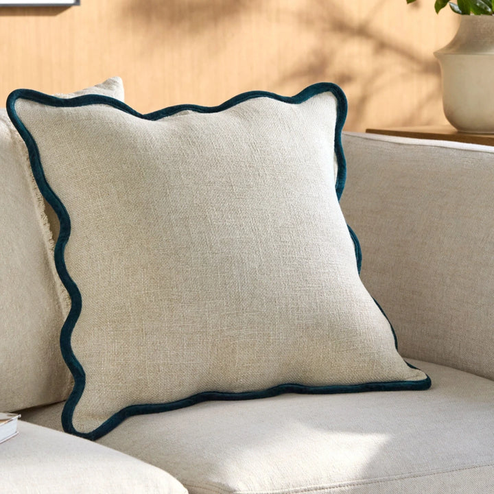 Caliza Woven Cushion 51x51cm - Peacock