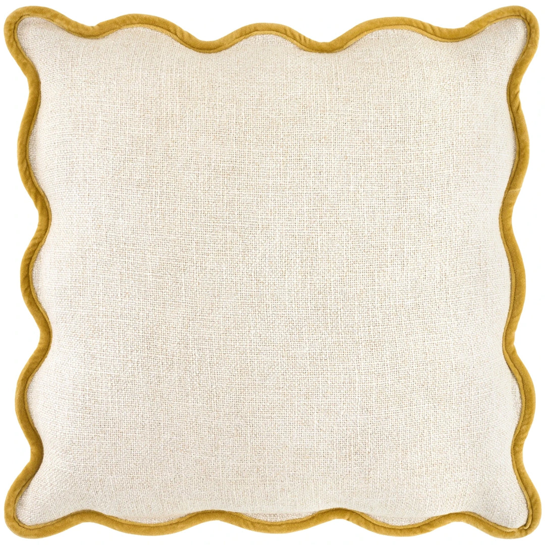 Caliza Woven Cushion 51x51cm - Mustard