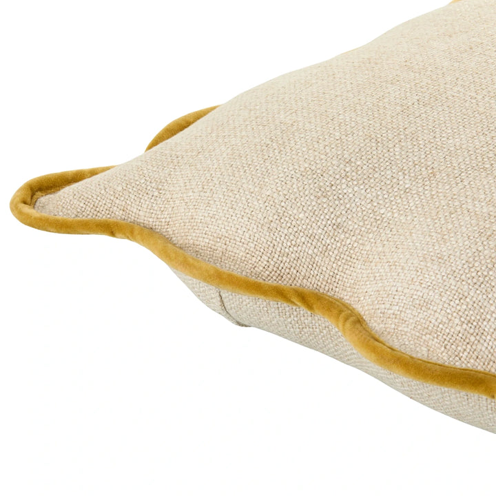 Caliza Woven Cushion 51x51cm - Mustard