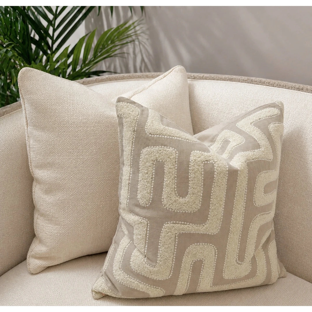 Kovner Woven Cushion 51x51cm - Beige