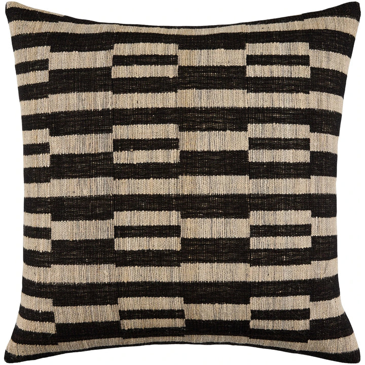 Marzano Hand Woven Cushion 51x51cm - Black