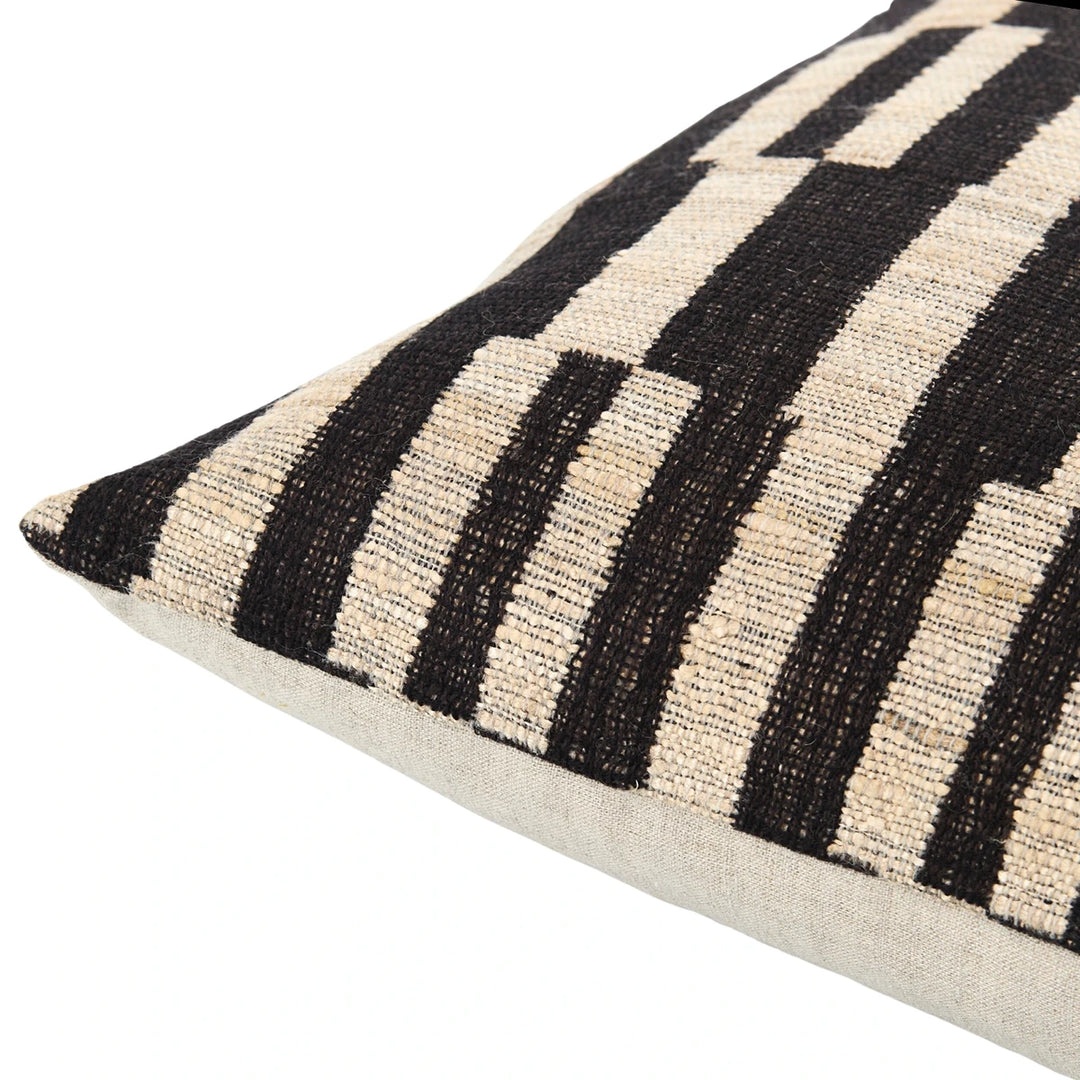 Marzano Hand Woven Cushion 51x51cm - Black