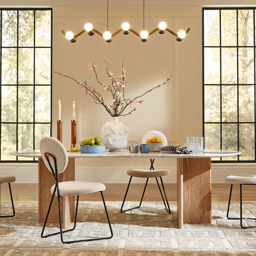 Caracas Wave Chandelier - Black & White Design Maven 3