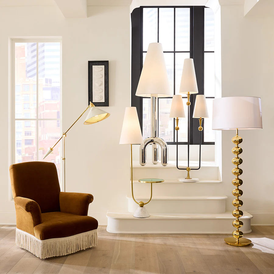 Hollywood Floor Lamp - Polished Brass Design Maven 3