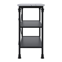 O&Co Vermont Marble Console Table in Black