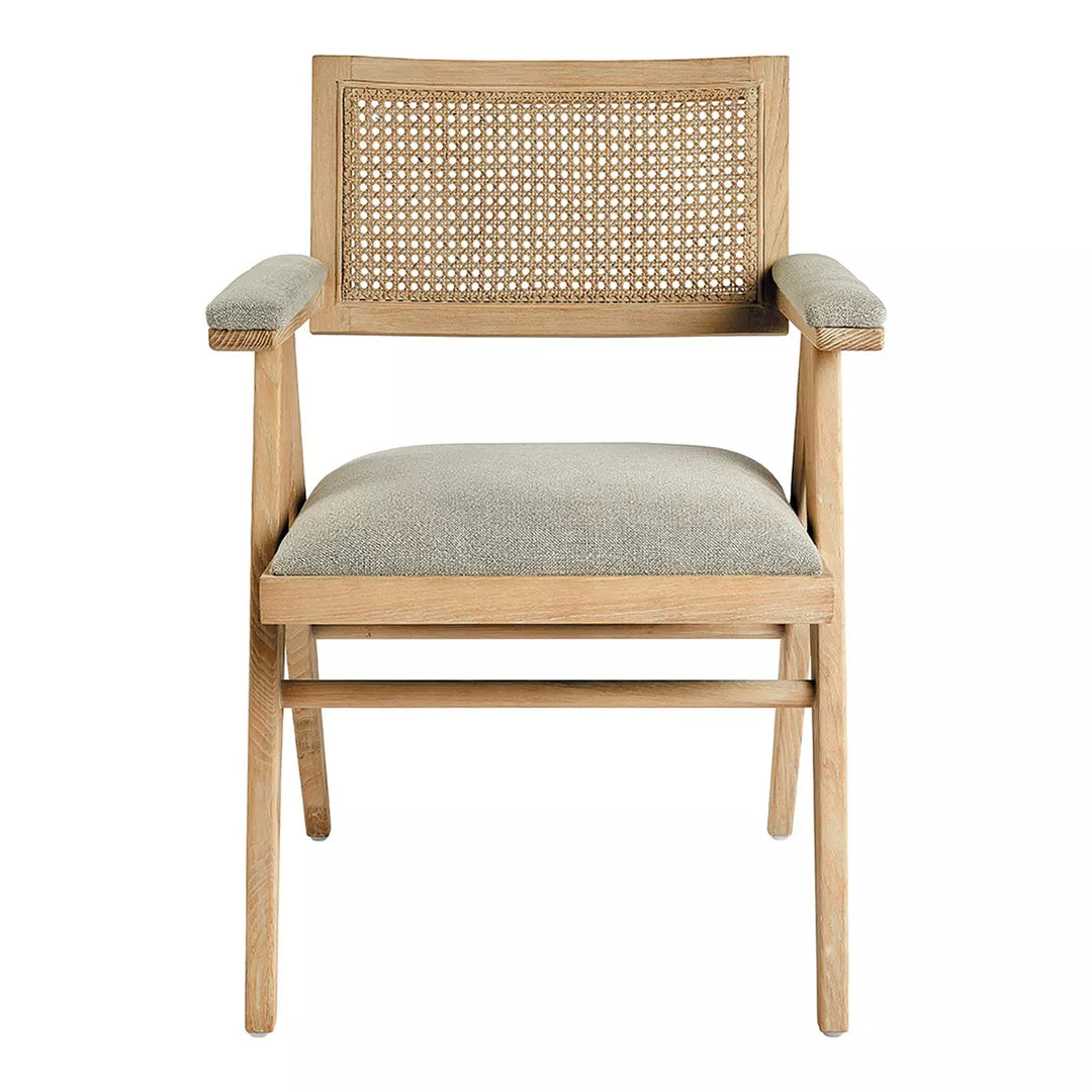 Colby Ash Armchair - Beige Linen