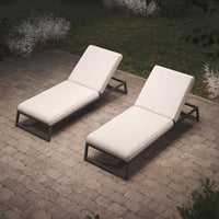 Maze Outdoor Allure Sunlounger in Oatmeal