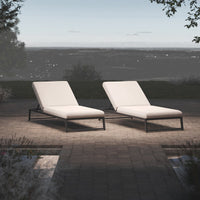 Maze Outdoor Allure Sunlounger in Oatmeal