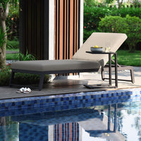 Maze Outdoor Allure Sunlounger in Oatmeal