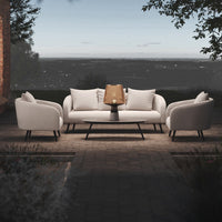 Maze Outdoor Ambition 3 Seater Sofa Set in Oatmeal