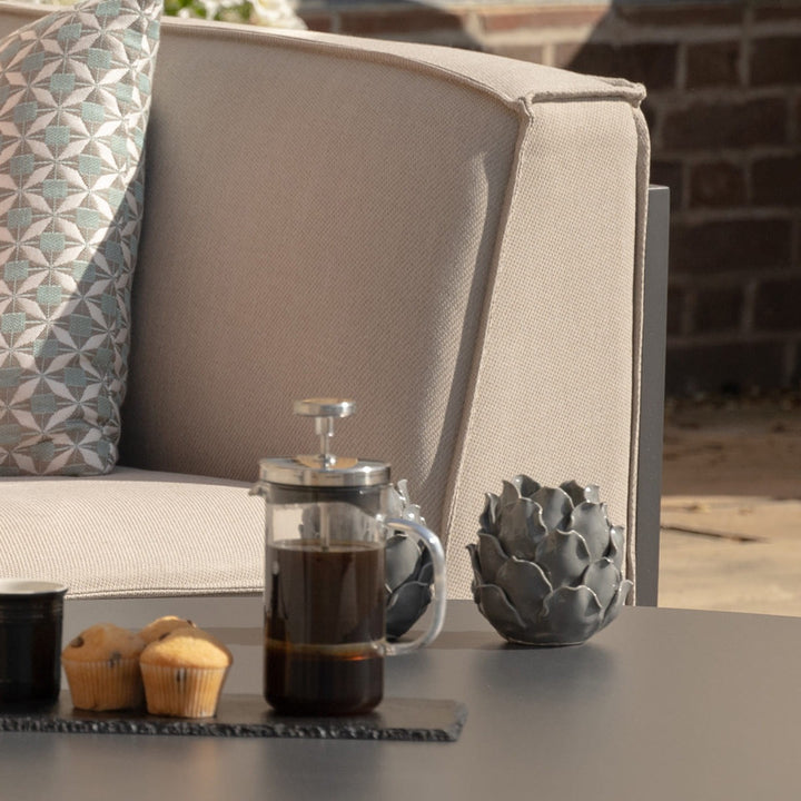 Ibiza Large Corner Sofa Set - Oatmeal Maze Rattan 2