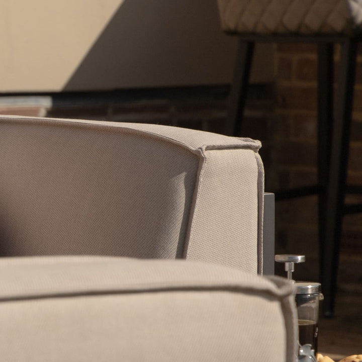 Ibiza Large Corner Sofa Set - Oatmeal Maze Rattan 4