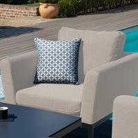 Maze Outdoor Pulse 3 Seater Sofa Dining Set with Rising Table in Oatmeal