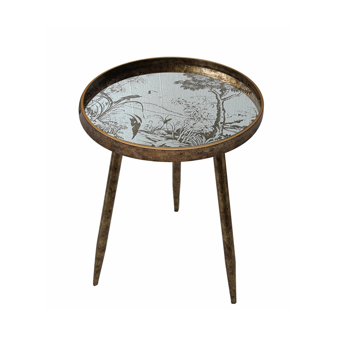 Japanese Garden Round Side Table MindyBrown 1