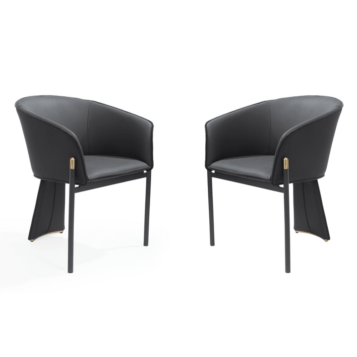 Felipo Set of 2 Dining Chairs - Mustang Black Tommy Franks 3