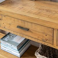 Garden Trading Ashwell Console Table 3 Drawer Natural