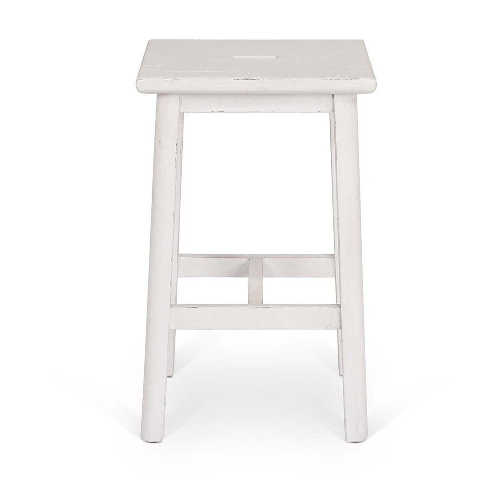 Ashwell Handle Bar Stool - Whitewash Garden Trading 1