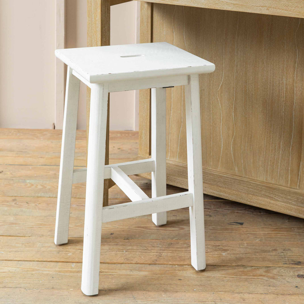 Garden Trading Ashwell Handle Bar Stool Whitewash