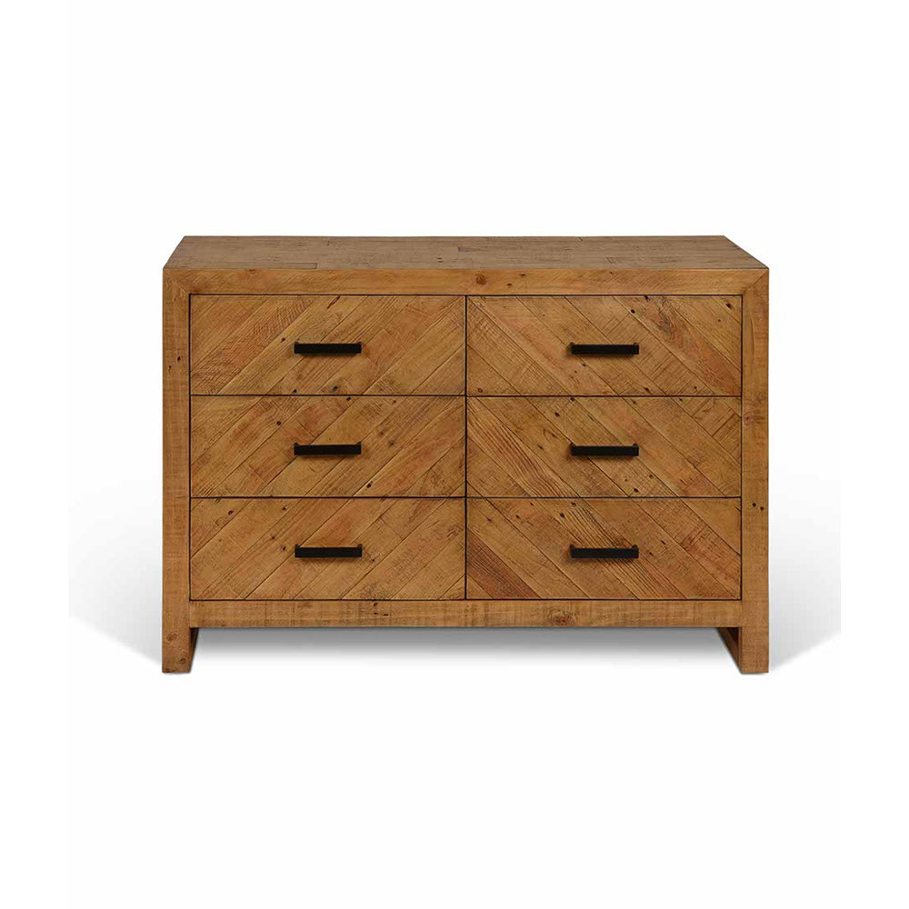 Garden Trading Fawley Chevron Chest of Drawers Natural