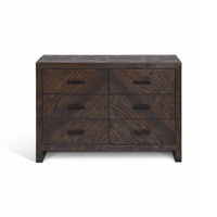 Garden Trading Fawley Chevron Chest of Drawers Antique Brown