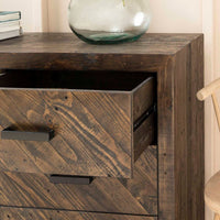 Garden Trading Fawley Chevron Chest of Drawers Antique Brown