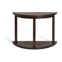 Garden Trading Oxhill Curved Console Table Antique Brown