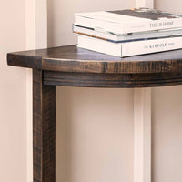 Garden Trading Oxhill Curved Console Table Antique Brown