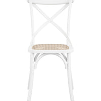 O&Co Fitzpatrick Set of 2 Cane Dining Chairs in White