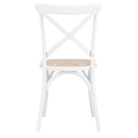 O&Co Fitzpatrick Set of 2 Cane Dining Chairs in White