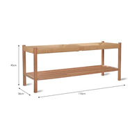 Garden Trading Longworth Hallway Bench Natural