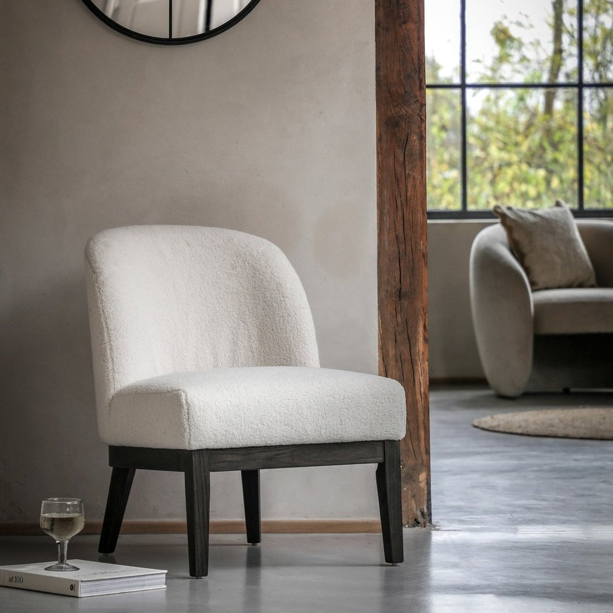 Gallery Interiors Beverly Chair in Vanilla