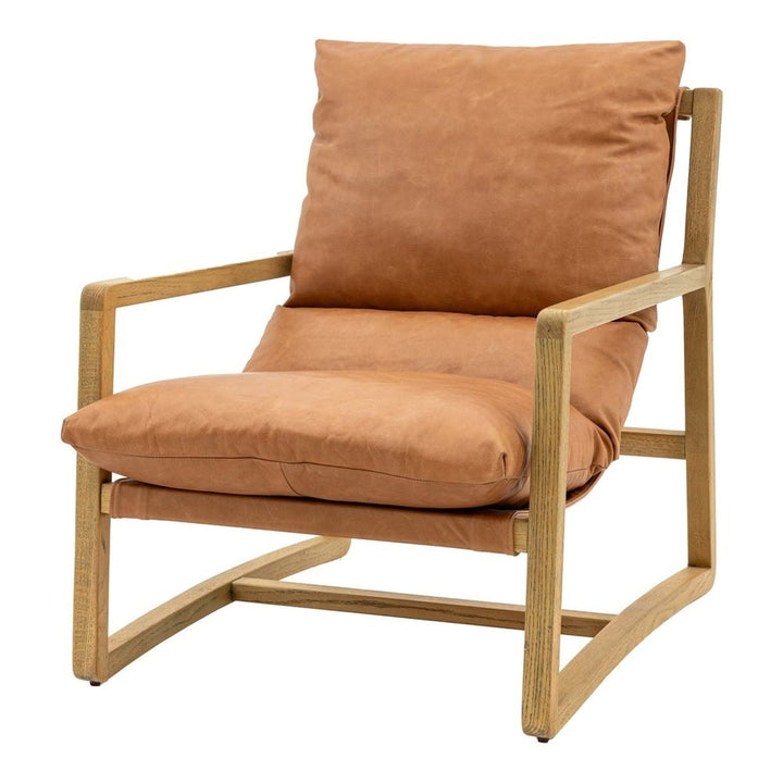 Griffin Lounge Chair - Vintage Brown Leather GalleryDirect 6